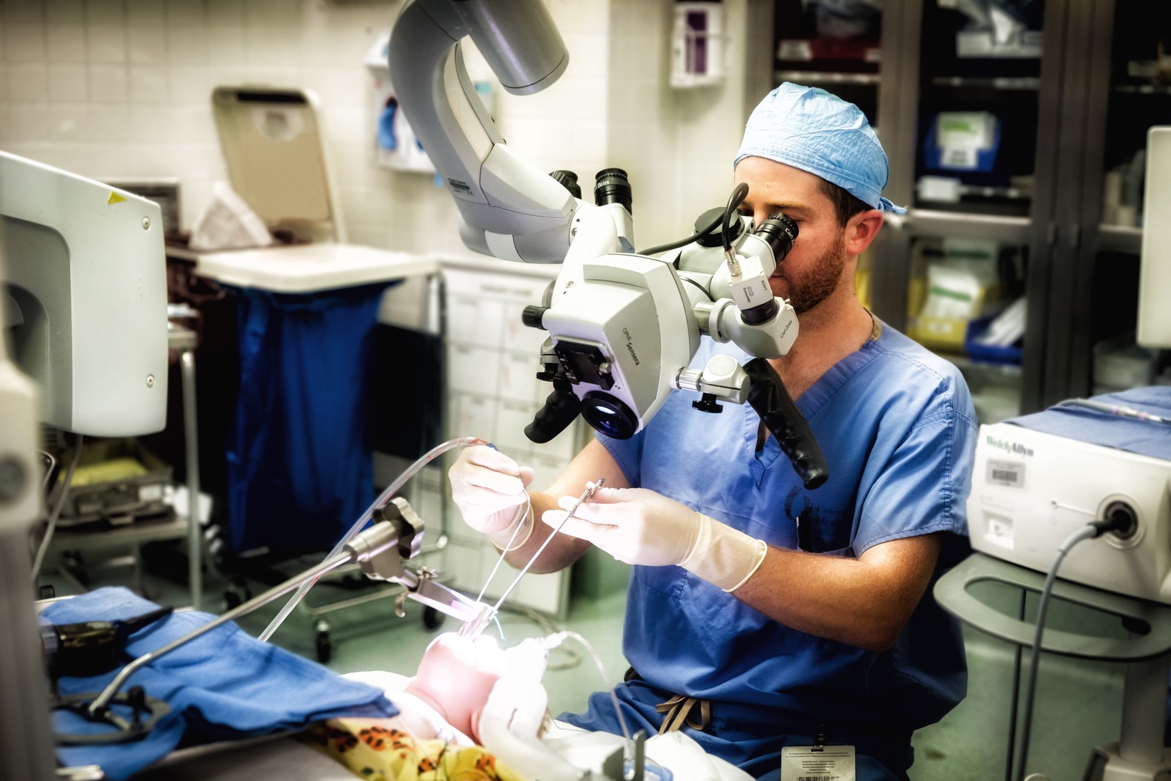 doctor performing procedure